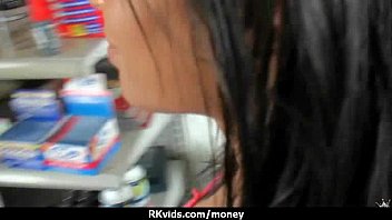 Desperate teen naked in public and fucks to pay rent 29