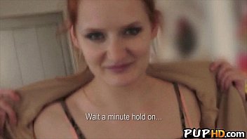 unexperienced ginger-haired poked in staircase 2
