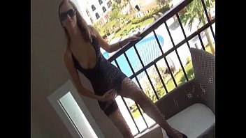german dame has culo nailing hook-up on balcony.